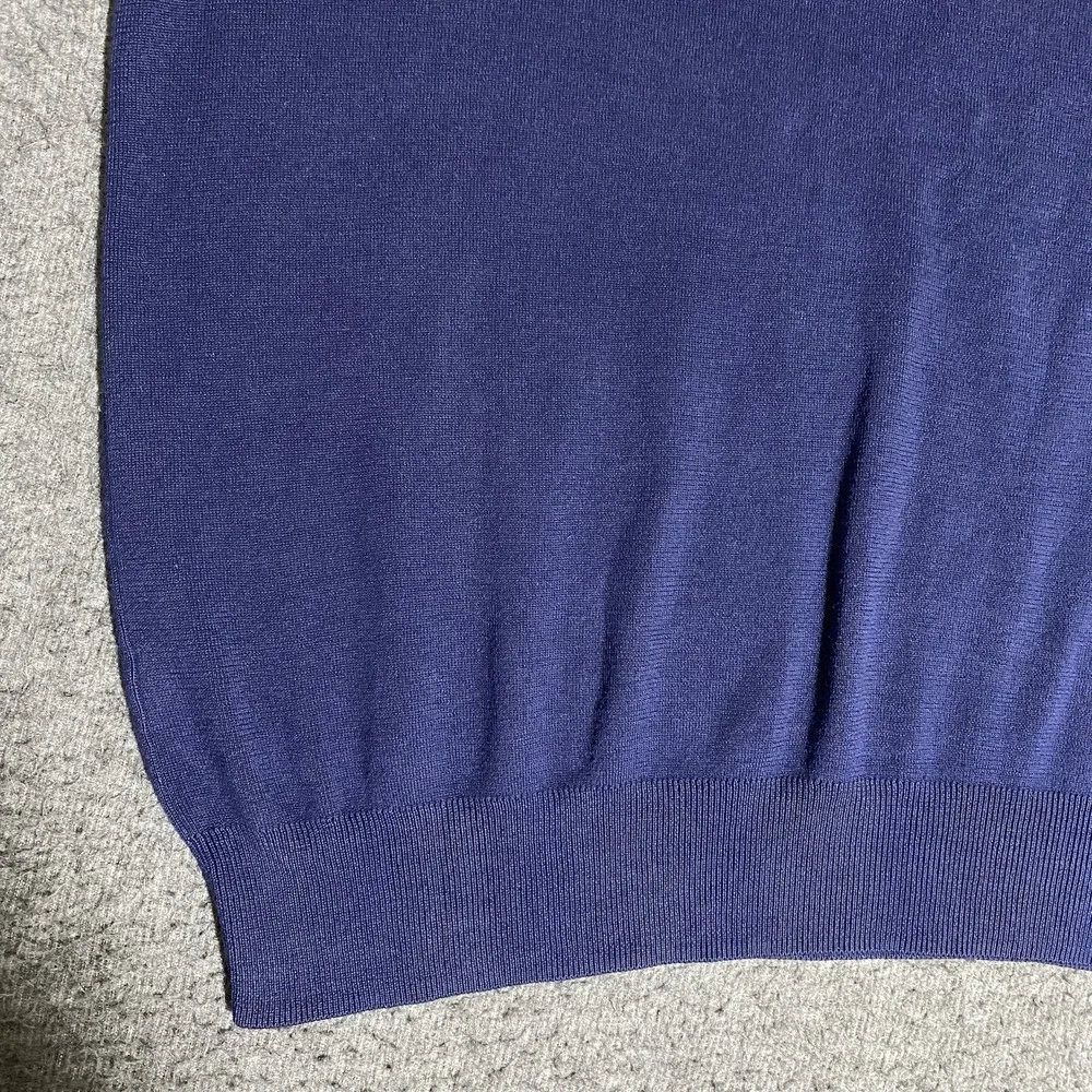 Polo Ralph Lauren Sweater Vest Navy Blue Mens Size XXL Pima Cotton V Neck Golf